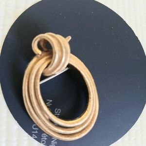 Vintage Monet Gold tone pendant/ brooch, statement, signed,mint